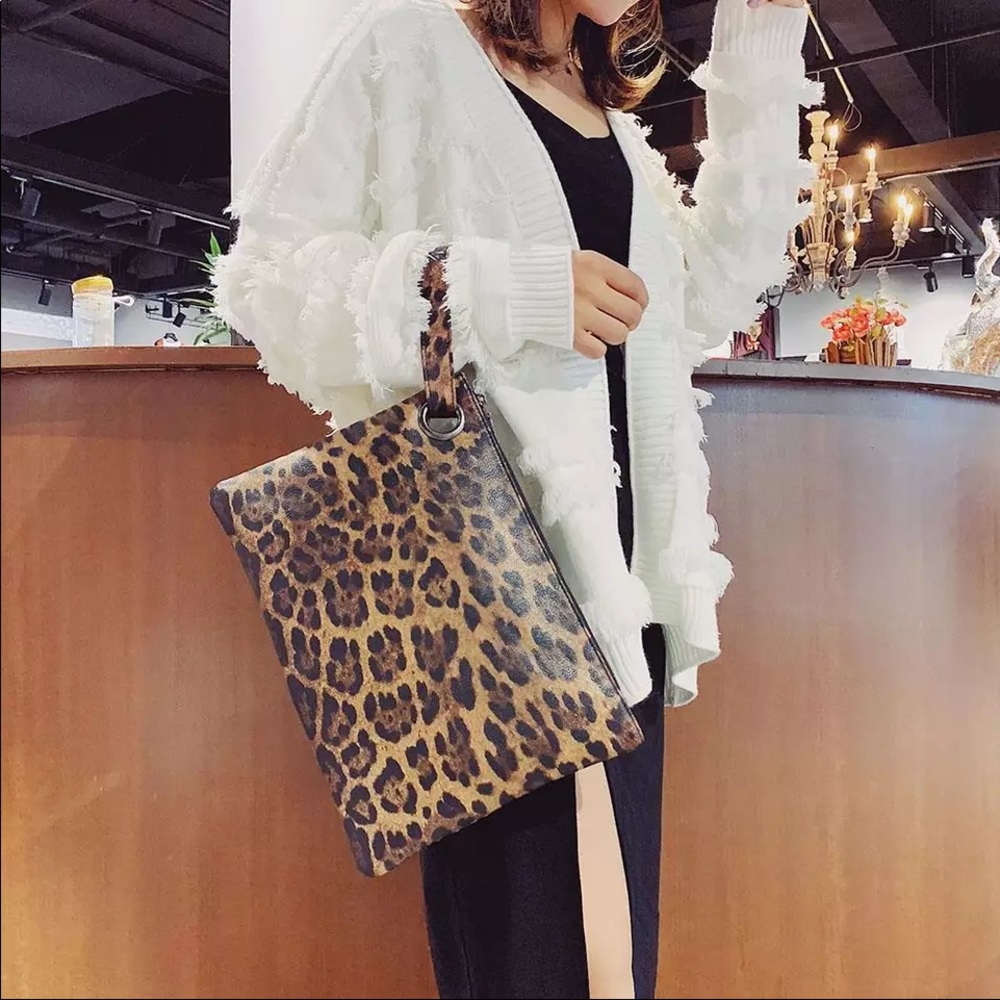 Leopard Print - Purse / Wristlet